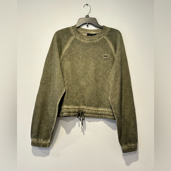 Vans Womens Retreat Long Sleeve Raglan Fleece Crew, size XS - Picture 7 of 12